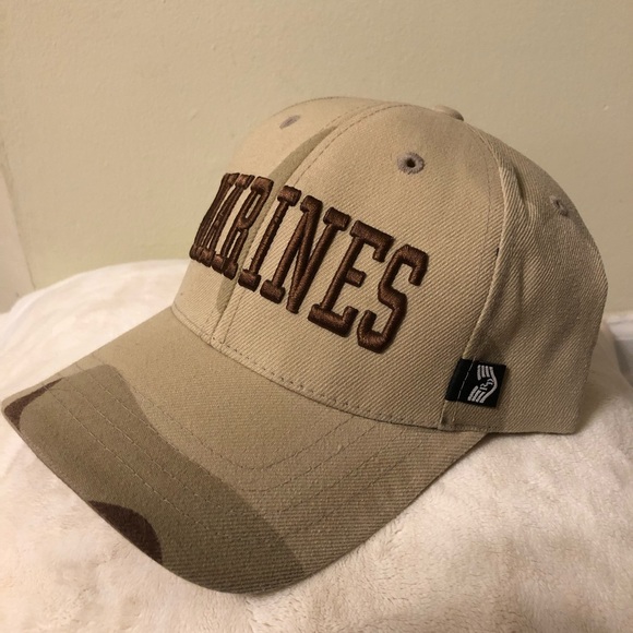 Vintage, NWOT, 🇺🇸 US Marines Camo Embroidered Cap Hat - Picture 1 of 5